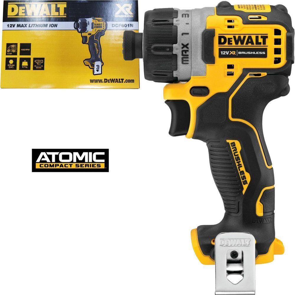 Dewalt DCF601N 12V Cordless Screwdriver 1/4 8Nm (Atomic) [Bare] - KHM Megatools Corp.