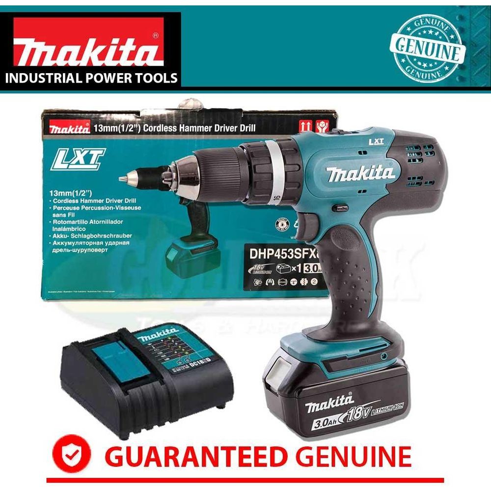 Makita DHP453SFX8 18V Cordless Hammer Drill (LXT-Series) - Goldpeak Tools PH Makita