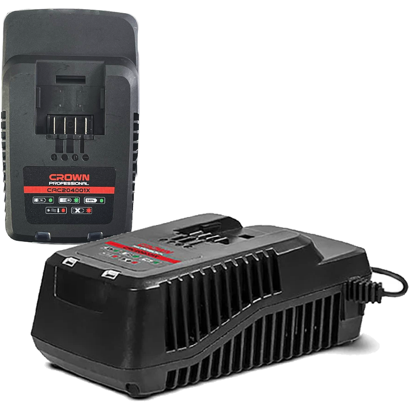 Crown CAC204001X Li-Ion Battery Charger 20V | Crown by KHM Megatools Corp.