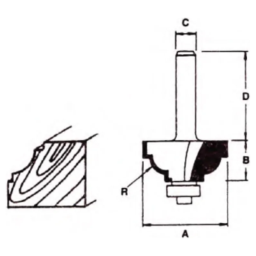 Makita TCT Ball Bearing Cove Beading Router Bit | Makita by KHM Megatools Corp.