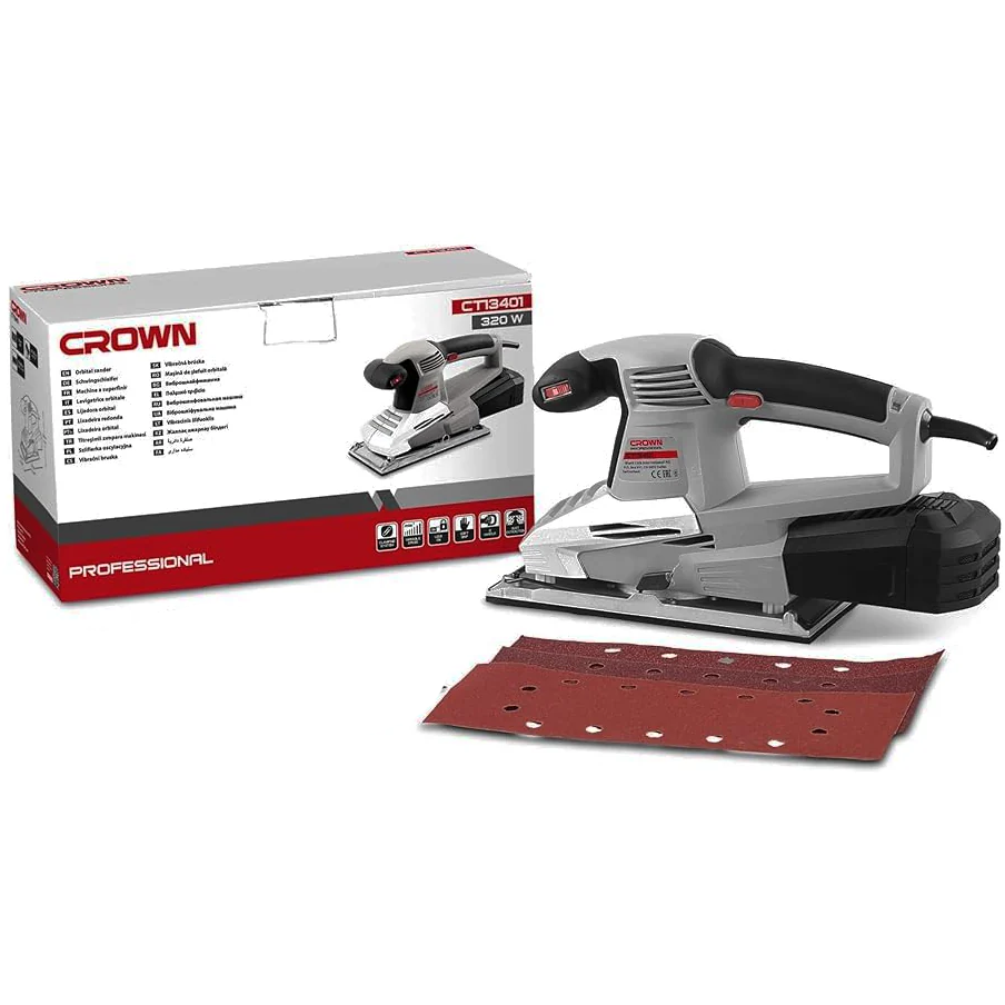 Crown CT13401 Rotary Sander 300W | Crown by KHM Megatools Corp.