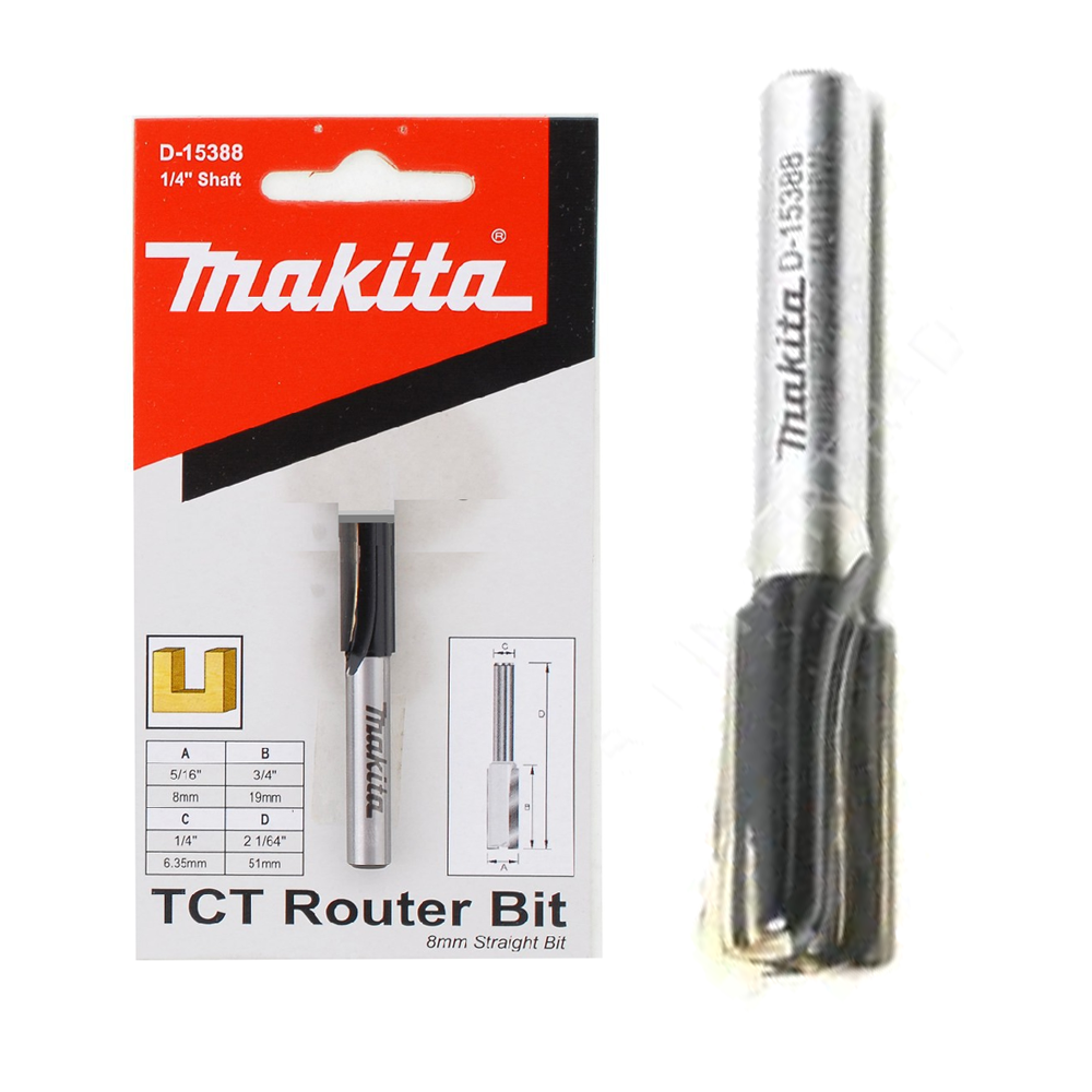 Makita TCT Router Straight Bit