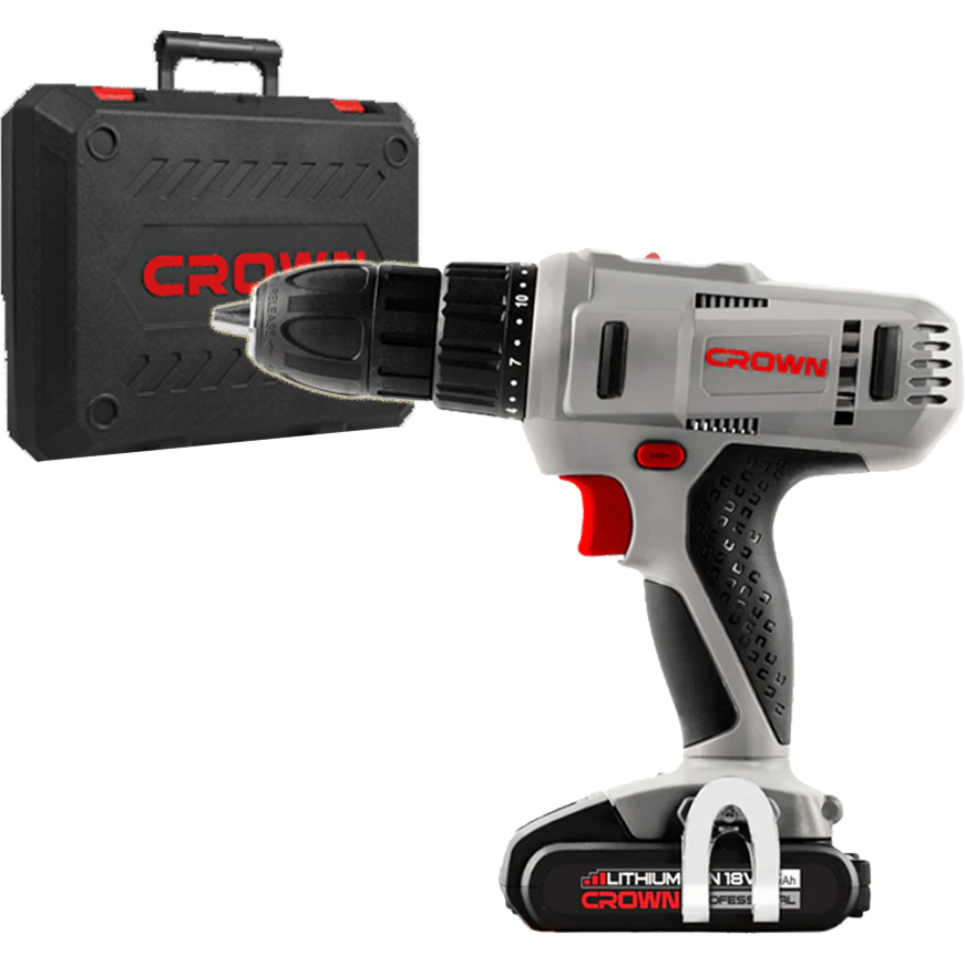 Crown CT21056L-1.5 Li-Ion Cordless Drill 18V | Crown by KHM Megatools Corp.