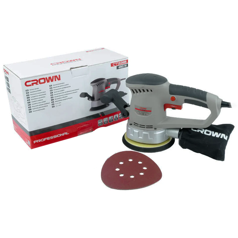 Crown CT13395 Rotary Sander 450W | Crown by KHM Megatools Corp.