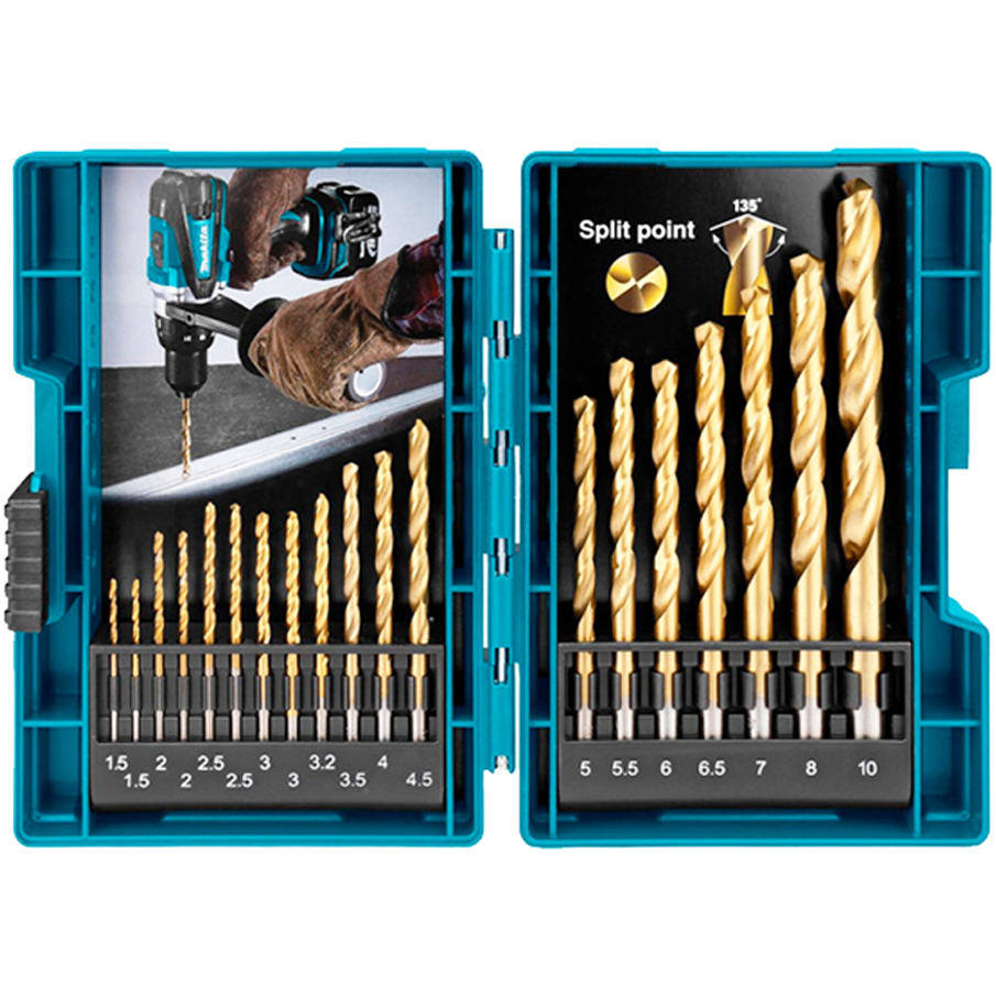 Makita D-70471 HSS-Tin Metal Impact Drill Bit Set 18Pcs | Makita by KHM Megatools Corp.