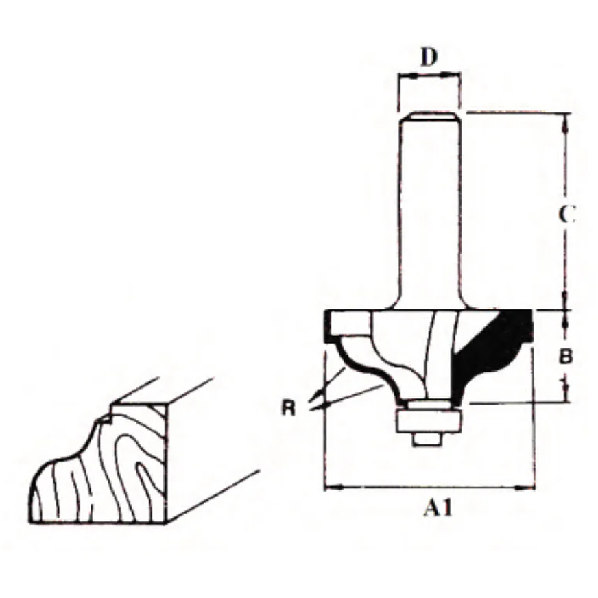 Makita TCT Ogee with Fillet Router Bit | Makita by KHM Megatools Corp.