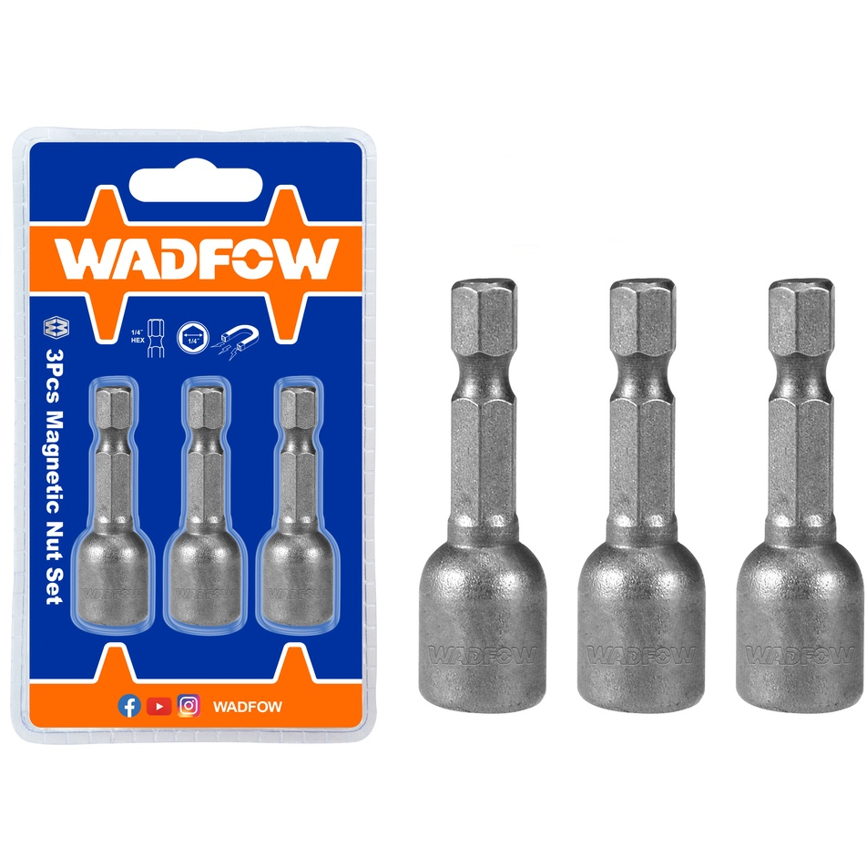 Wadfow WWR1K10 Magnetic Nut Set 3Pcs 10mm | Wadfow by KHM Megatools Corp.