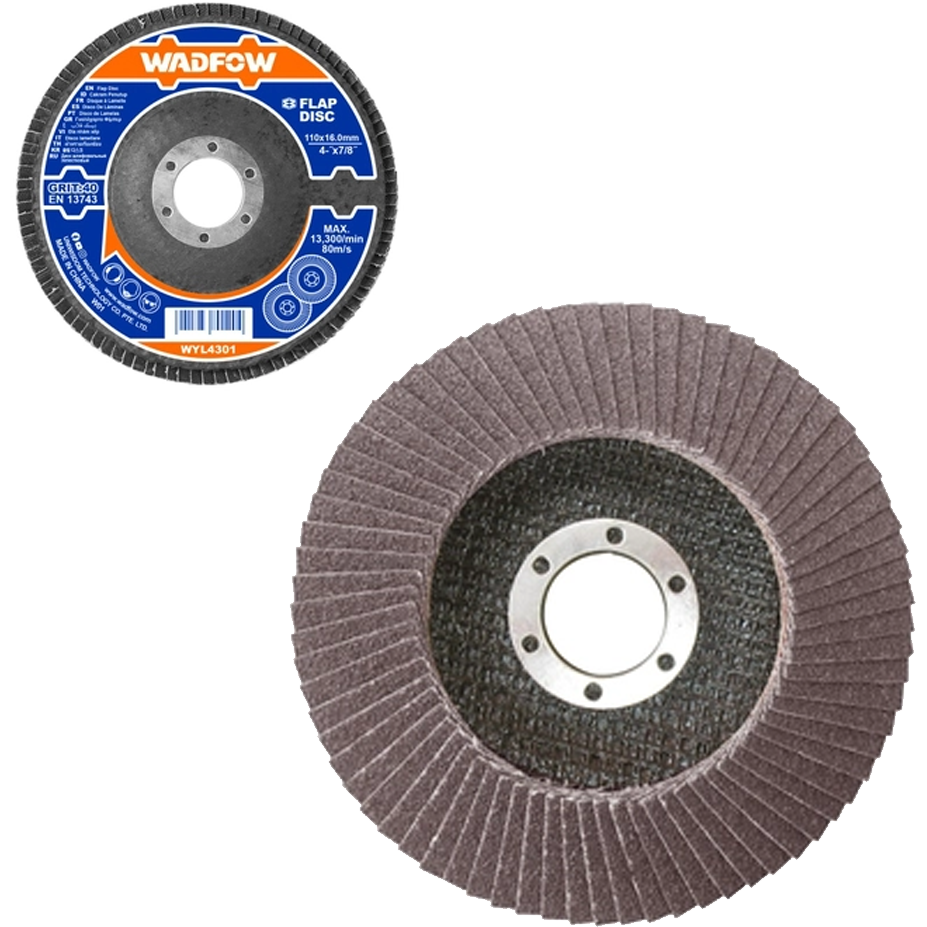 Wadfow WYL3301 Flap Disc 150mmx22mm P40 | Wadfow by KHM Megatools Corp.