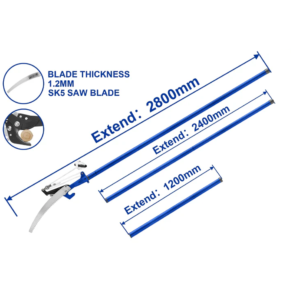 Wadfow WPR4701 Extendable Pole Saw & Pruner | Wadfow by KHM Megatools Corp.