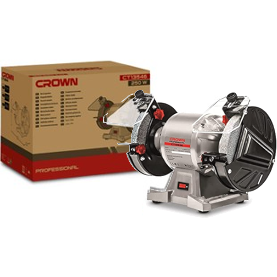 Crown CT13546 Bench Grinder 1/3HP 6