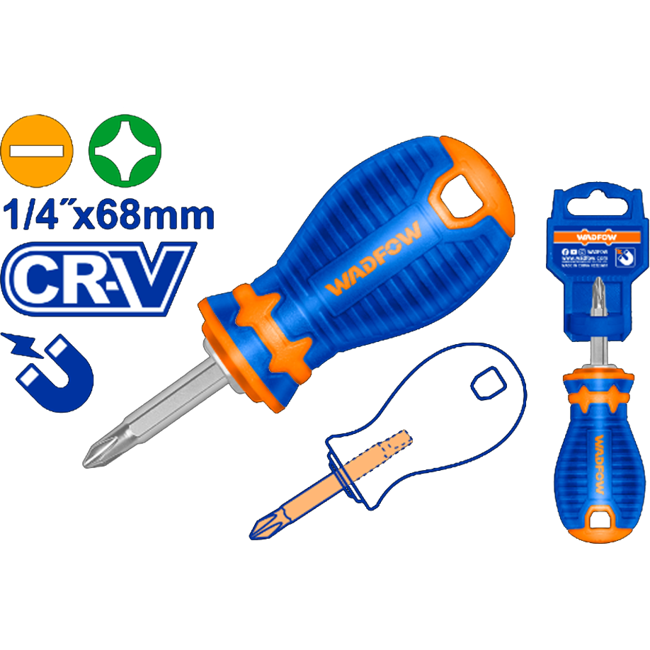 Wadfow WSS45M1 2in1 Stubby Screwdriver Set | Wadfow by KHM Megatools Corp.