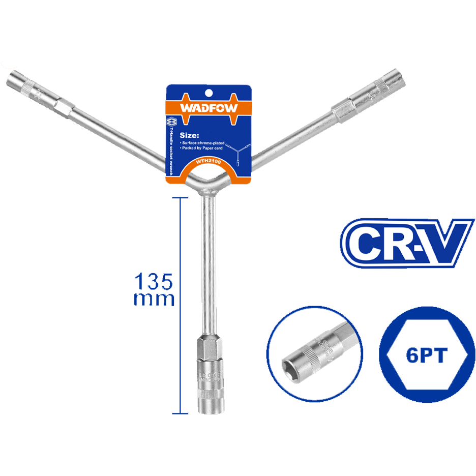 Wadfow WTH2101 Y-Type Socket Wrench 8-10-12MM | Wadfow by KHM Megatools Corp.