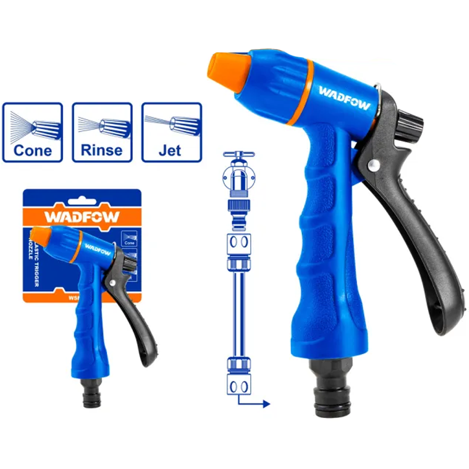 Wadfow WSN1E03 Plastic Trigger Nozzle 3-Way | Wadfow by KHM Megatools Corp.
