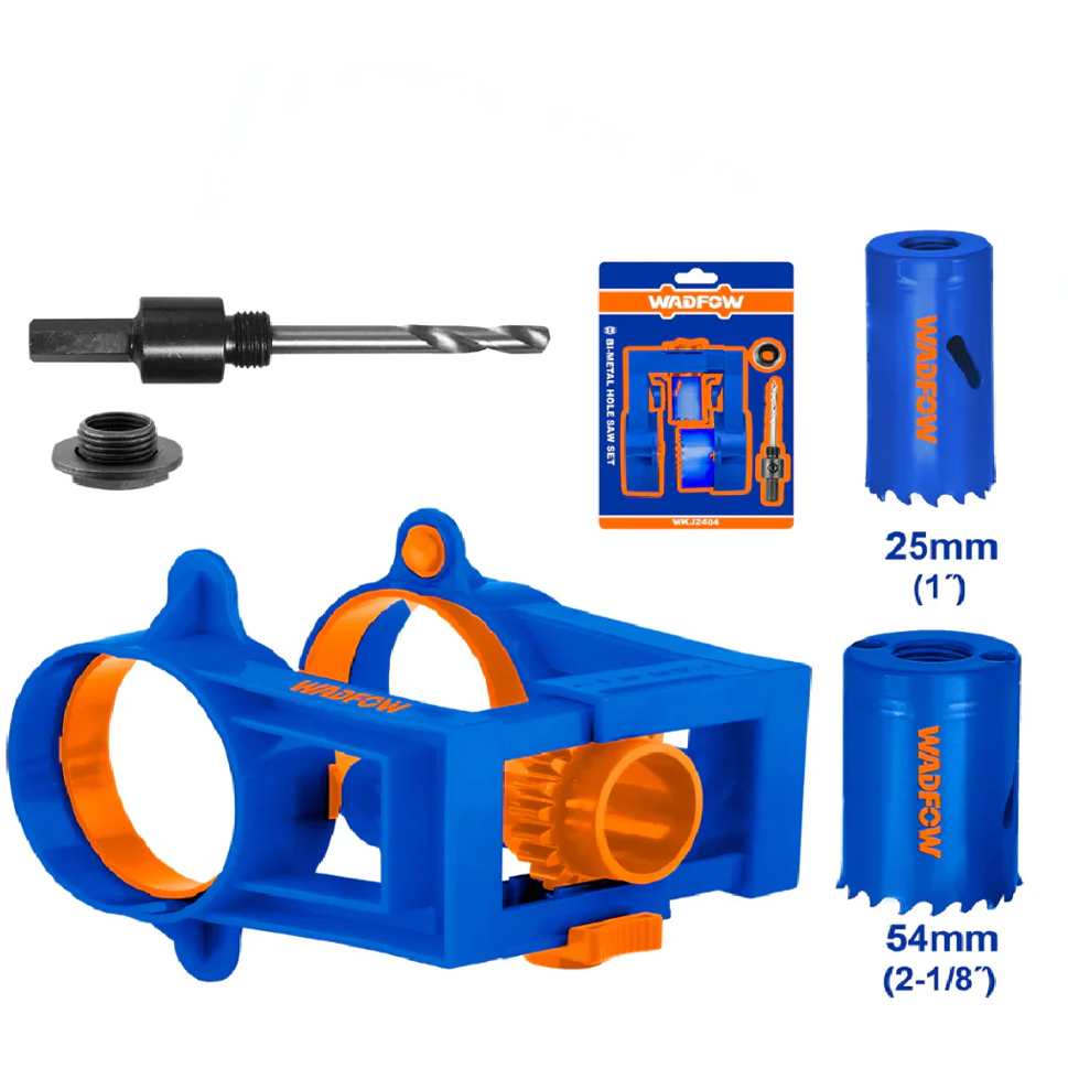 Wadfow WKJ2404 Lock Installation Hole Saw Set 4 Pcs | Wadfow by KHM Megatools Corp.