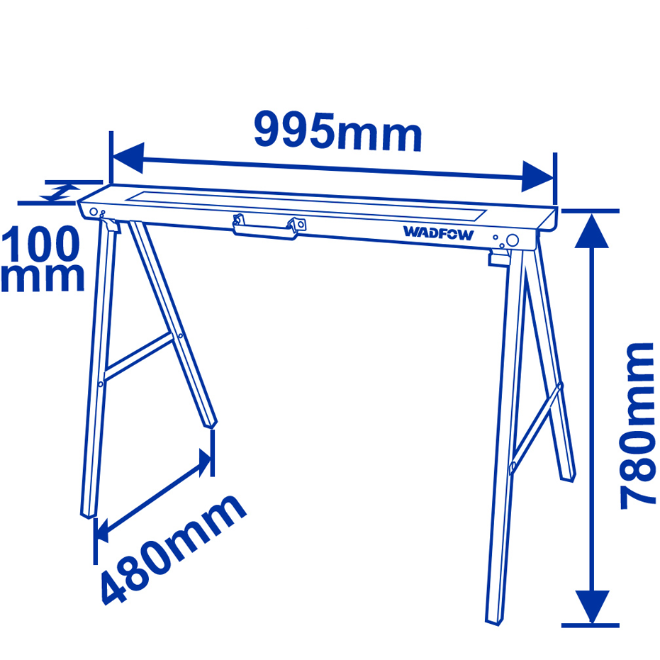 Wadfow WDZ1510 Sawhorse Set | Wadfow by KHM Megatools Corp.