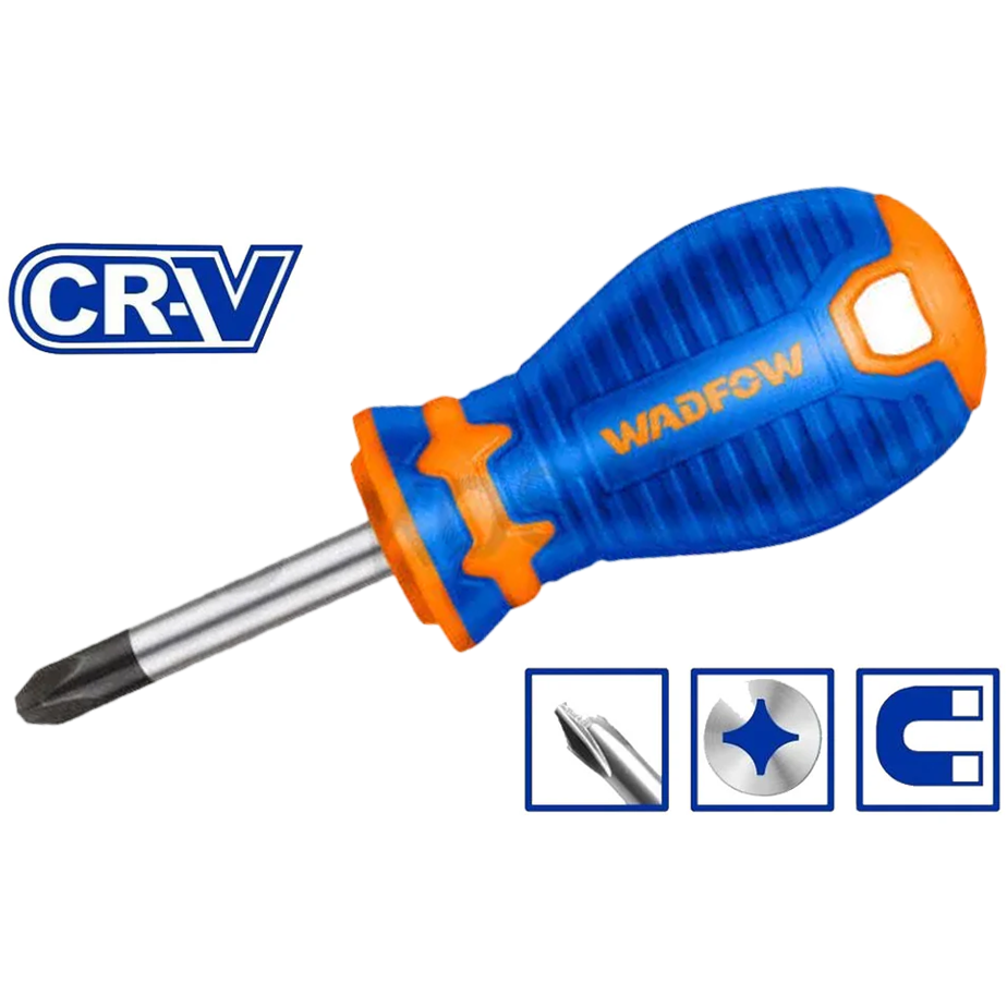 Wadfow WSD2211 Stubby Phillips Screwdriver PH1 | Wadfow by KHM Megatools Corp.