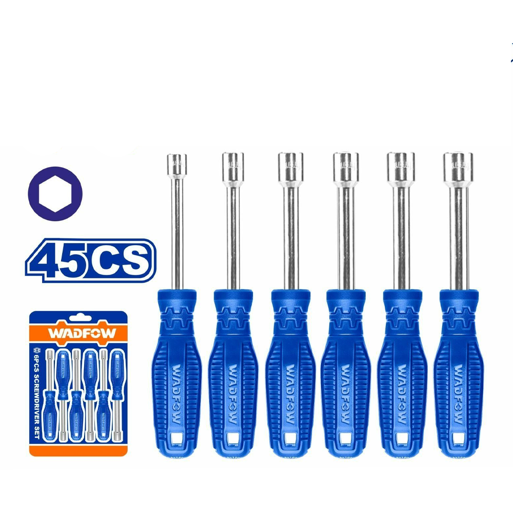 Wadfow WSS24T6 5-10mm Nut Screwdriver Set 6Pcs | Wadfow by KHM Megatools Corp.