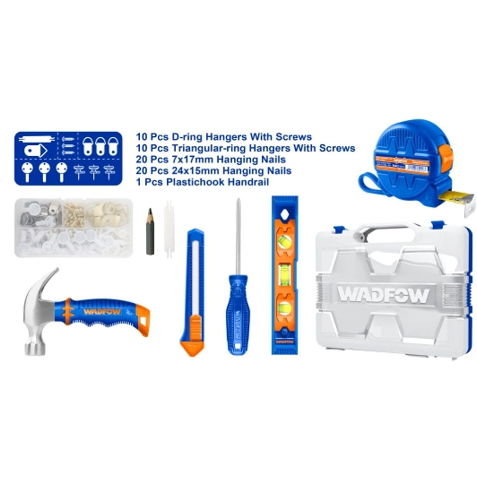 Wadfow Picture Hanging Tool Set 68Pcs | Wadfow by KHM Megatools Corp.