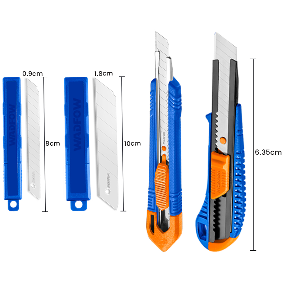 Wadfow WSK2204 Snap-Off Knife Set 4Pcs | Wadfow by KHM Megatools Corp.