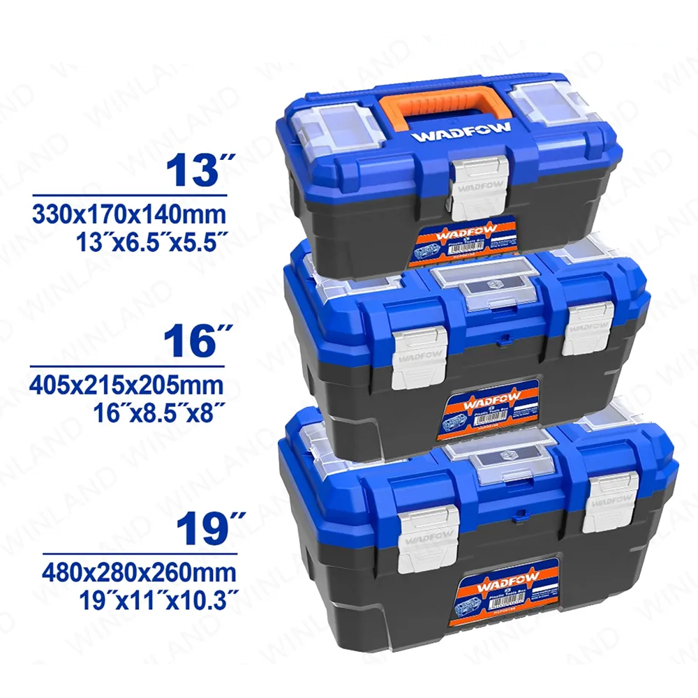 Wadfow WTB4103 Plastic Tools Boxes Set (Metal Buckle) | Wadfow by KHM Megatools Corp.