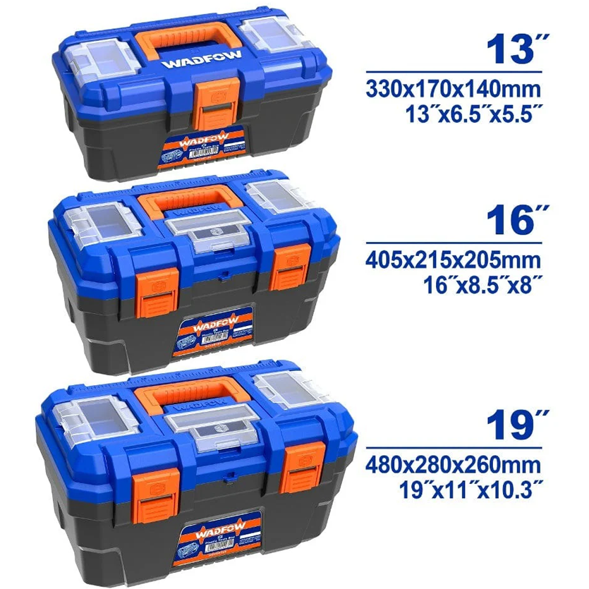 Wadfow WTB2103 Plastic Tools Boxes 3Pcs Set | Wadfow by KHM Megatools Corp.