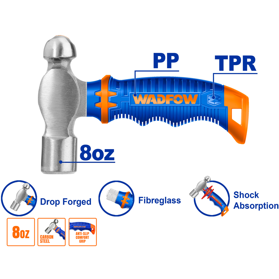 Wadfow WHM53D8 Mini Ball Pein Hammer | Wadfow by KHM Megatools Corp.