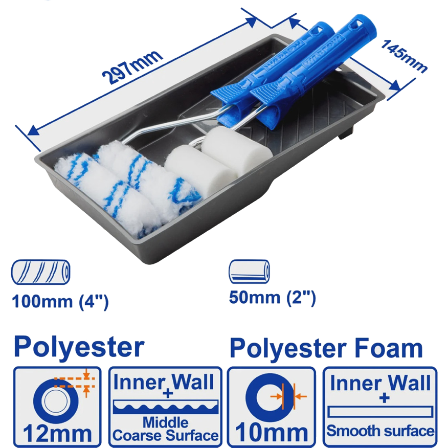 Wadfow WCB3H71 7in1 Cylinder Brush Set | Wadfow by KHM Megatools Corp.