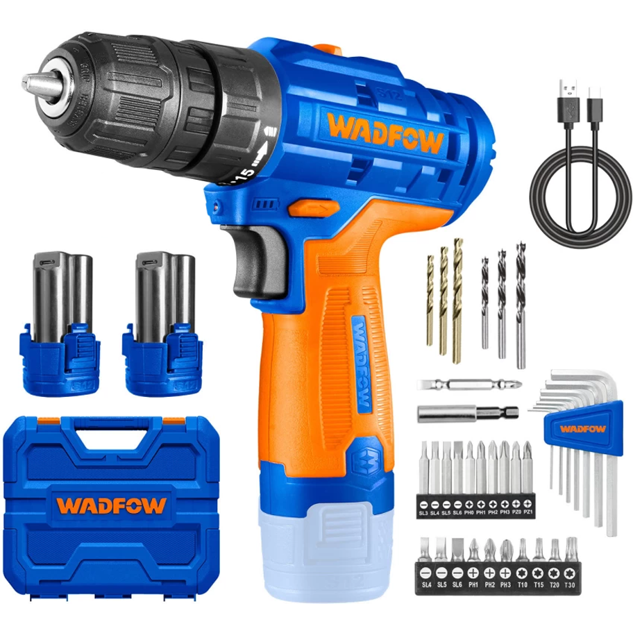 Wadfow WCDS525 Li-Ion Cordless Drill 12V | Wadfow by KHM Megatools Corp.