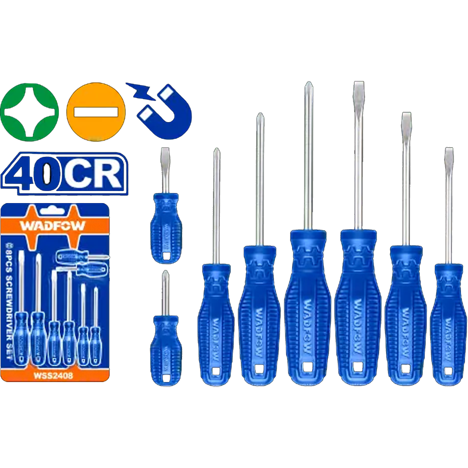 Wadfow WSS2408 Screwdriver Set 8Pcs | Wadfow by KHM Megatools Corp.