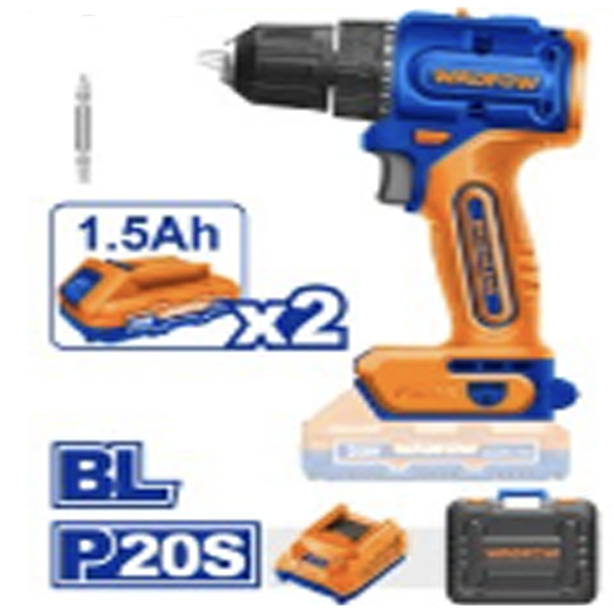 Wadfow WCDP552 Li-Ion Brushless Cordless Drill 20V | Wadfow by KHM Megatools Corp.