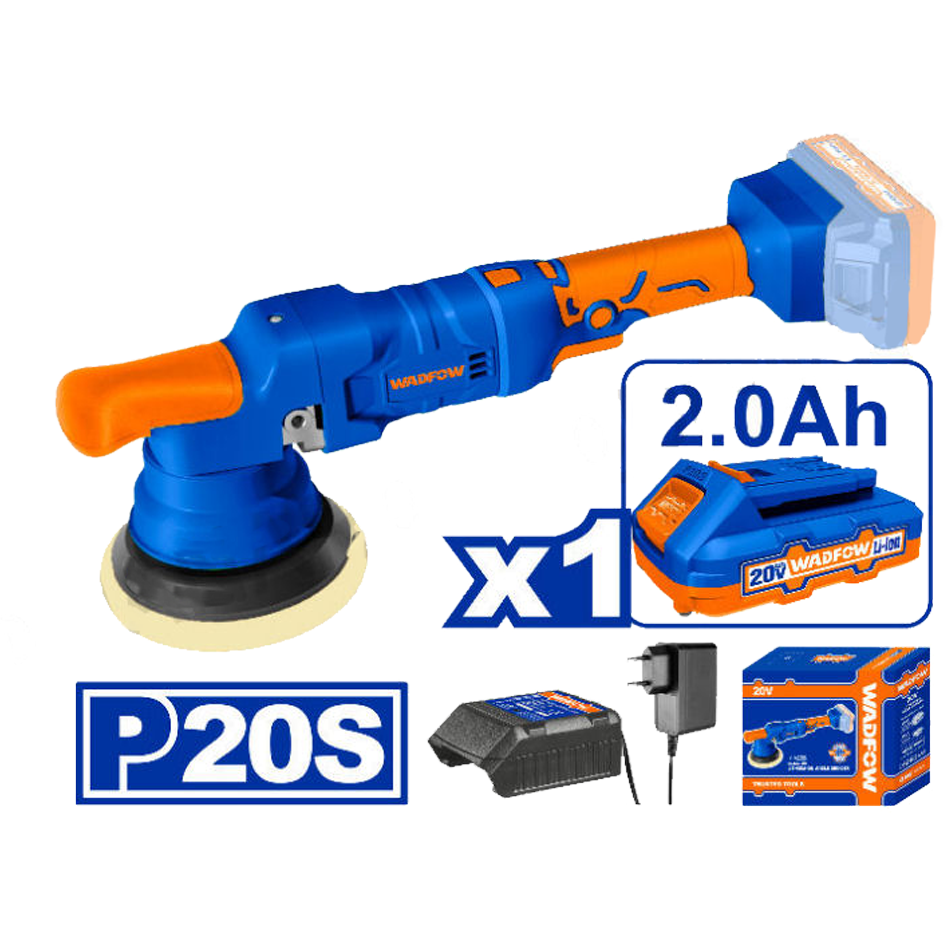 Wadfow WHL2501 Li-Ion Polisher 20V | Wadfow by KHM Megatools Corp.