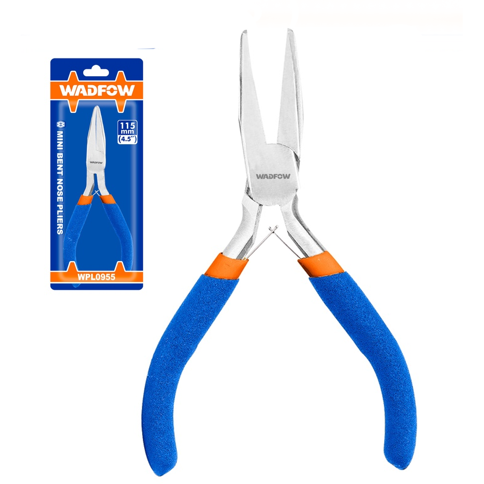 Wadfow WPL0955 Mini Bent Nose Pliers 4.5