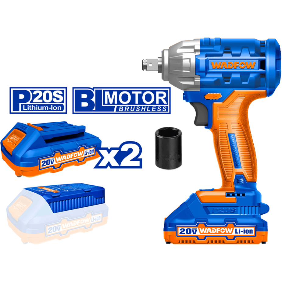 Wadfow WCD1512 Li-Ion Impact Wrench 20V - KHM Megatools Corp.