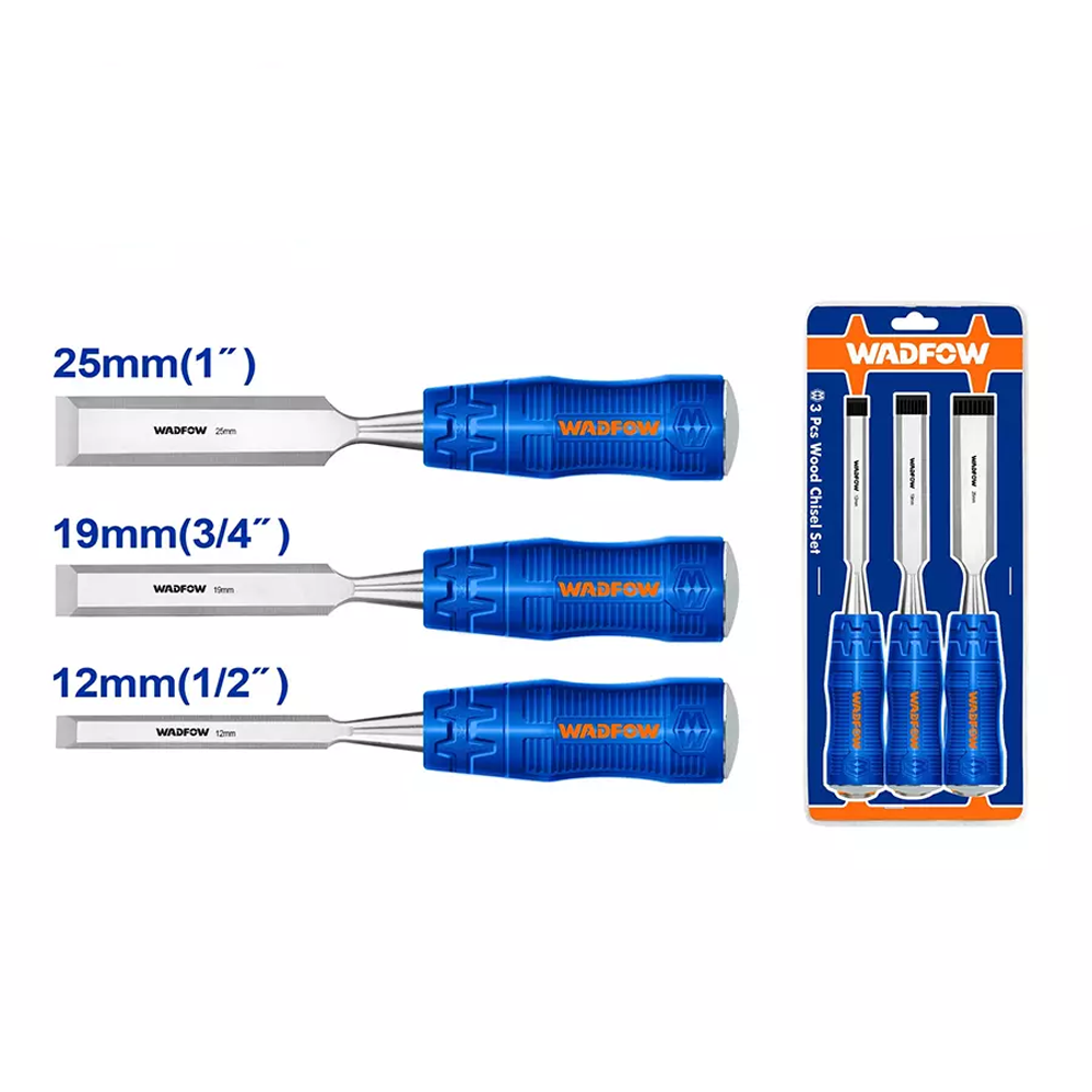 Wadfow WWC2203 Wood Chisel 3Pcs Set | Wadfow by KHM Megatools Corp.