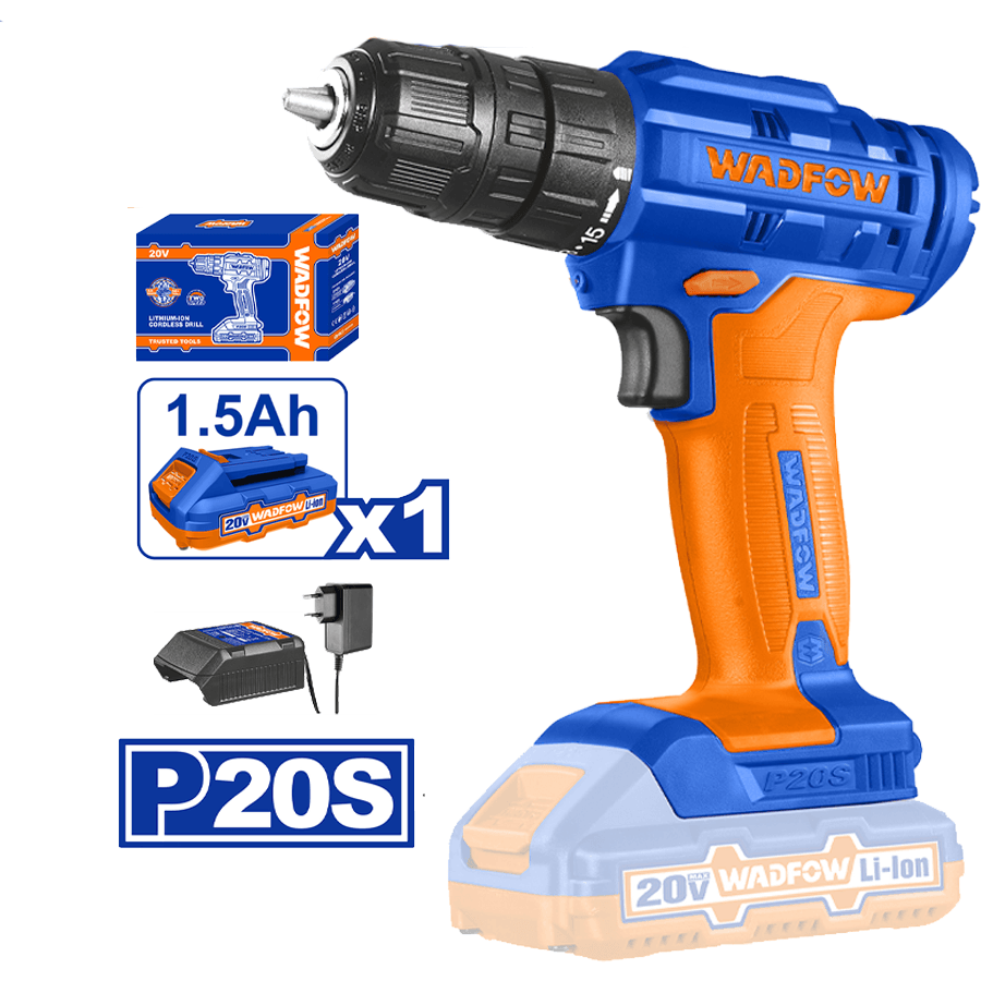 Wadfow WCDP511 Li-Ion Cordless Drill 20V - KHM Megatools Corp.