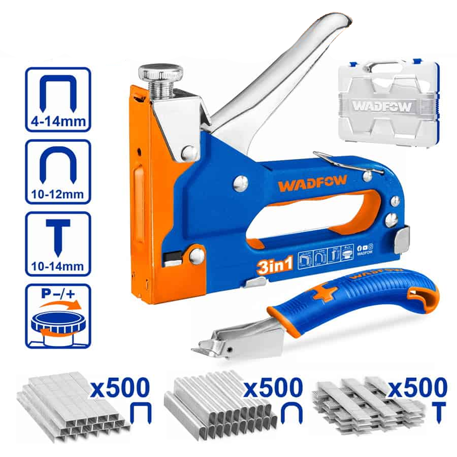 Wadfow WGU4B06 3in1 Staple Gun Set | Wadfow by KHM Megatools Corp.