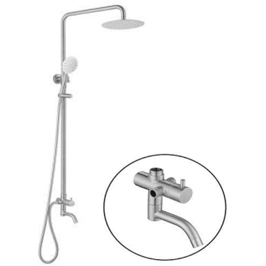 Waterhouse WH-SHOWERSUS-ROUND Round Shower Set Stainless - KHM Megatools Corp.