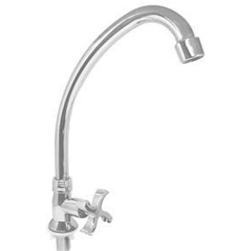 Waterhouse WH52022 Gooseneck Sink Tap Faucet Cross Handle 18