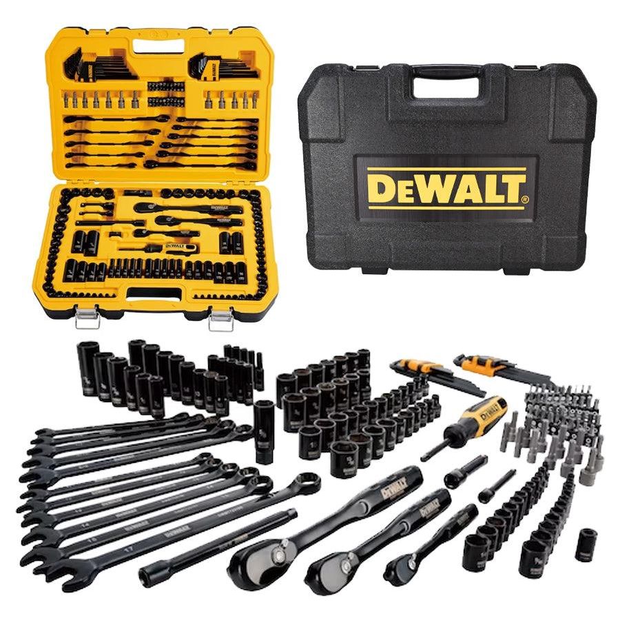 Dewalt DWMT45184 Black Chrome Polish Mechanics Tool Set With Hard Case 184pc - KHM Megatools Corp.