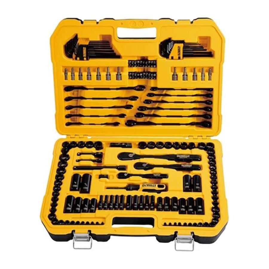 Dewalt DWMT45184 Black Chrome Polish Mechanics Tool Set With Hard Case 184pc - KHM Megatools Corp.