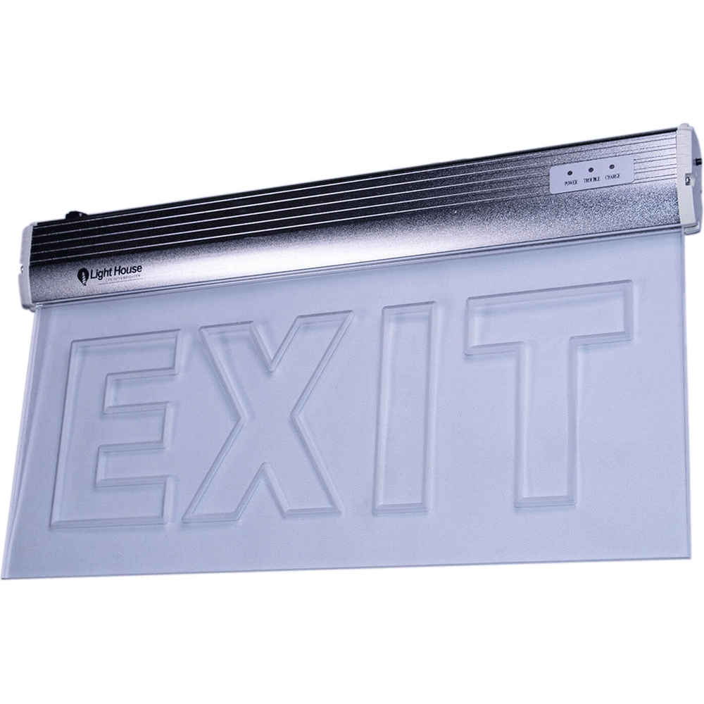 Lighthouse LED Emergency Exit Sign Acrylic Panel