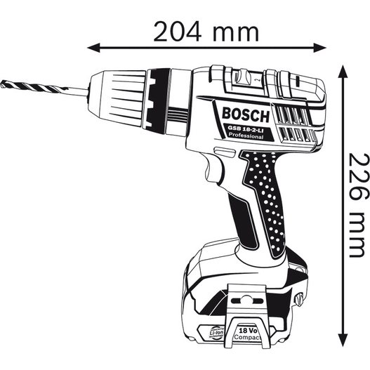 Bosch GSB 18-2 Li Cordless Hammer Drill (Bare) - Goldpeak Tools PH Bosch