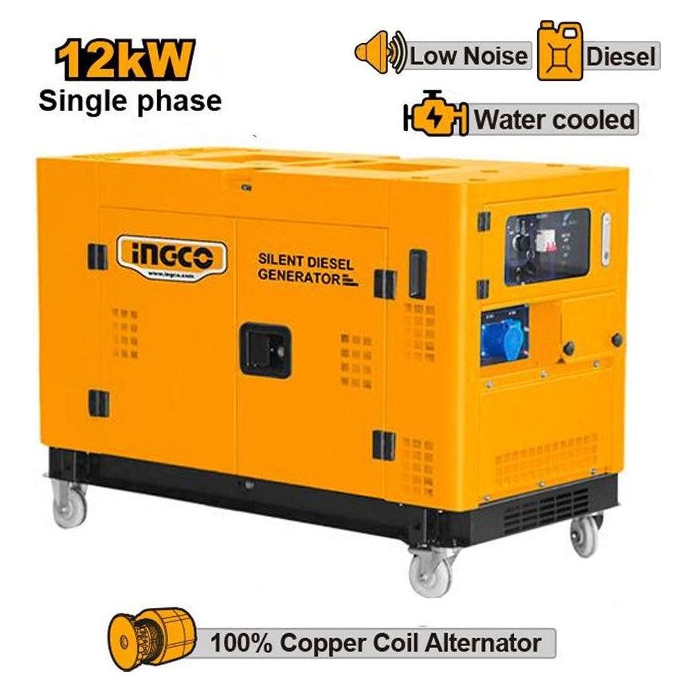 Ingco GSE150K21-5P Silent Diesel Generator 15KVA - KHM Megatools Corp.