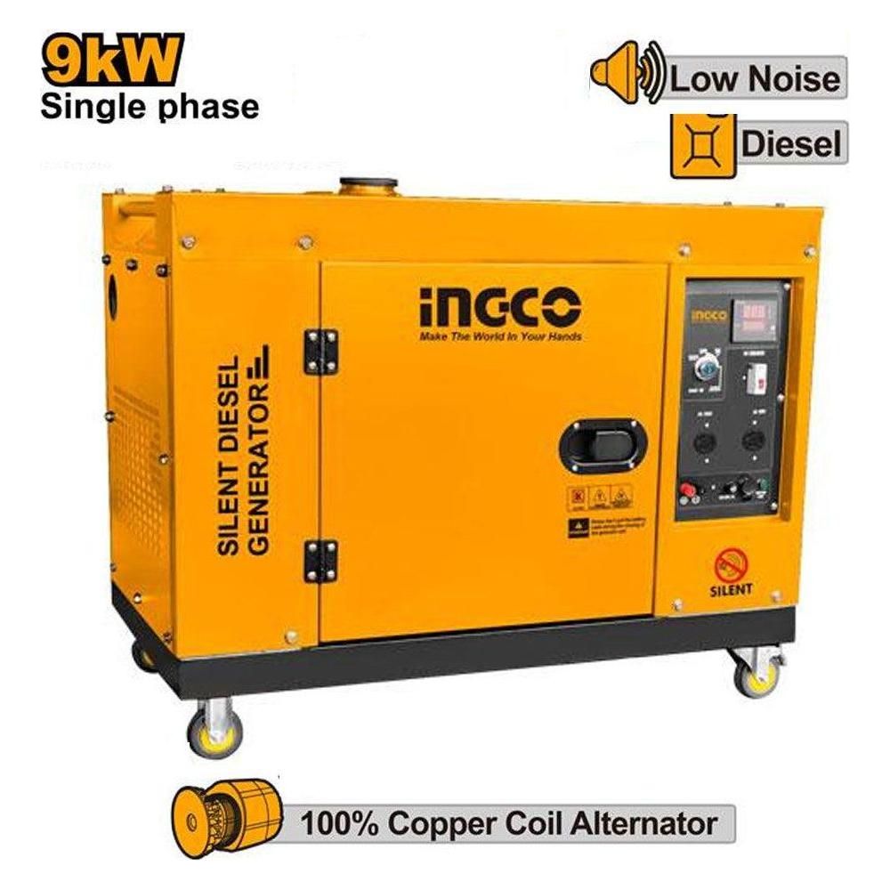 Ingco GSE90001-5P Silent Diesel Generator 9KVA - KHM Megatools Corp.