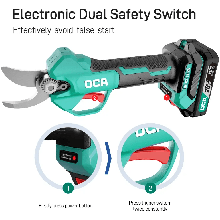 DCA ADYD35 BM 20V Cordless Brushless Pruner / Pruning Shears (Kit) - KHM Megatools Corp.