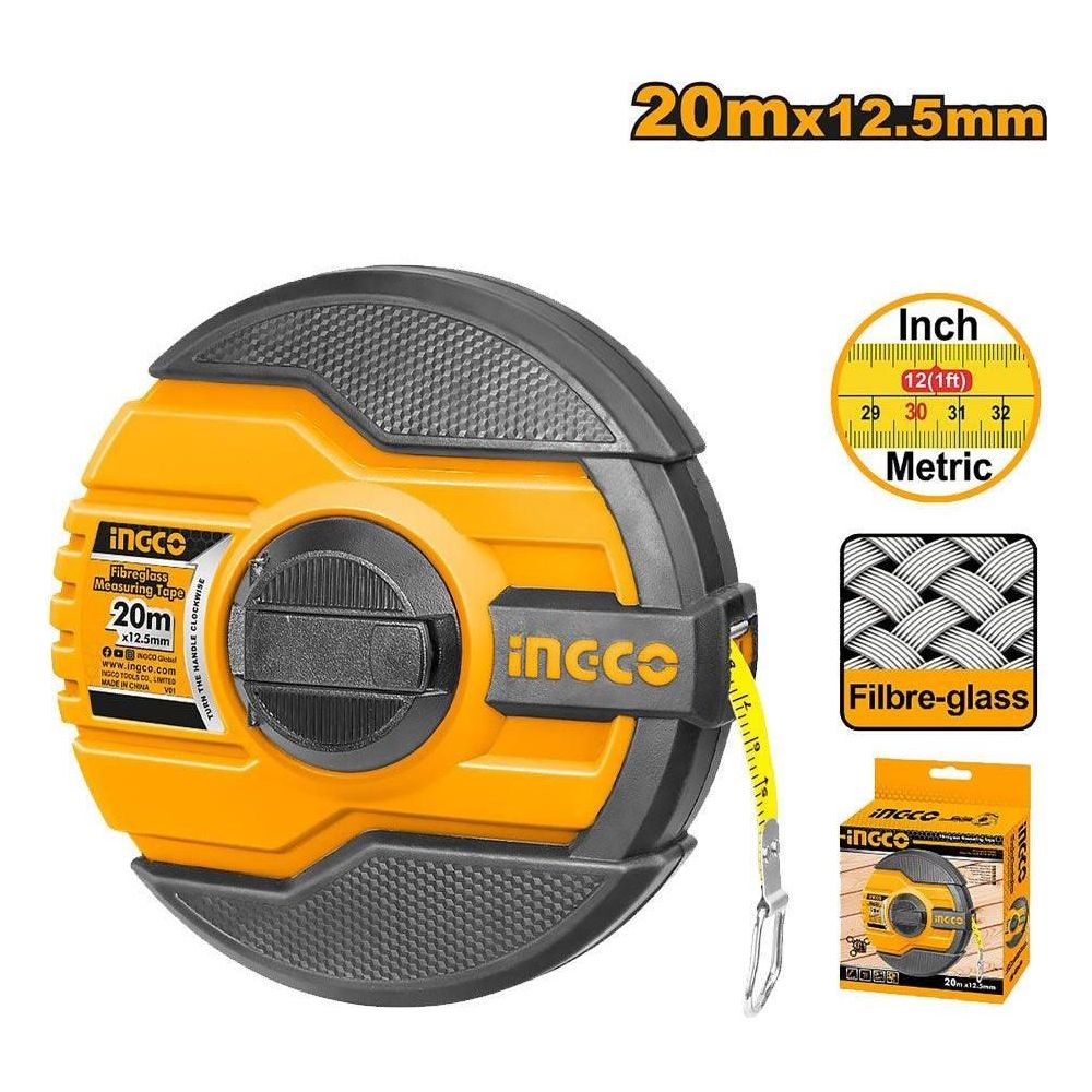 Ingco HFMT8320 Fiberglass Measuring Tape - KHM Megatools Corp.