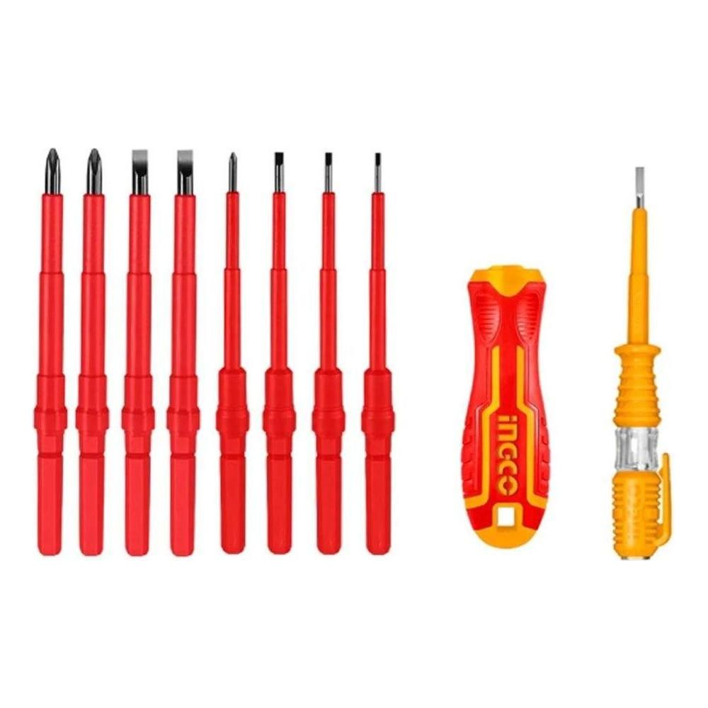 ingco HKISD1008 Interchangeable Insulated Screwdriver Set - KHM Megatools Corp.