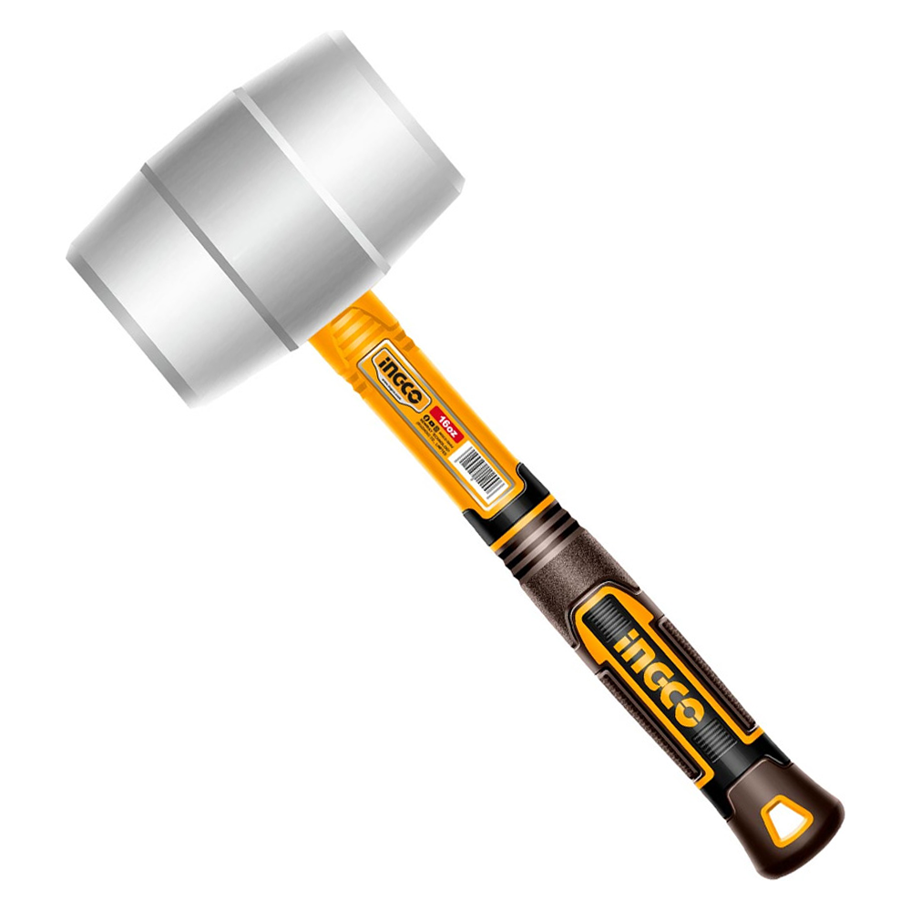 Ingco Rubber Hammer / Mallet Fiberglass Handle (Soft -Type)