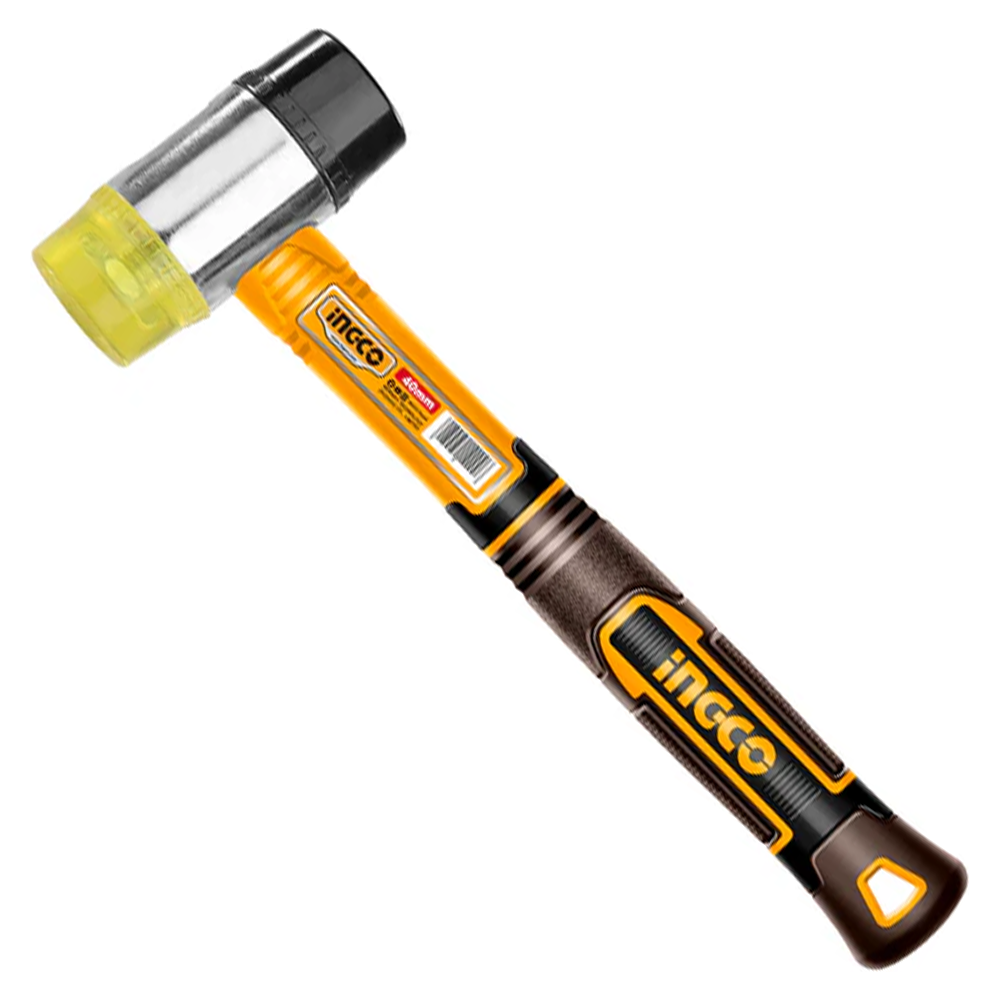 Ingco HRUH8940 Rubber and Plastic Hammer Fiberglass Handle