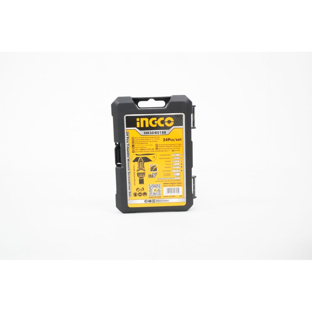 Ingco HKSDB0188 24pcs T-Handle Wrench Screwdriver Set